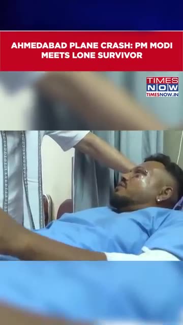 Ahmedabad_Plane_Crash__PM_Narendra_Modi_Meets_Lone_Survivor_Of_Air_India_Flight_Crash_#shorts