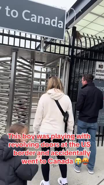 He accidentally found himself in Canada