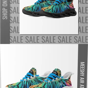 meeshy AIR Athletic Sneaker - Gothic Tie Dye - for women