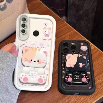 Soft Silicone Shockproof Case 😍 | Huawei Y6p Cartoon Cat