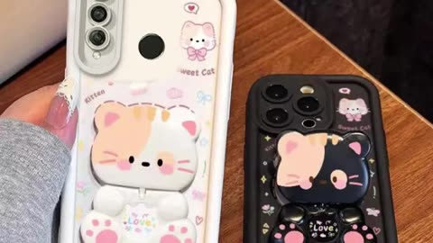 Soft Silicone Shockproof Case 😍 | Huawei Y6p Cartoon Cat
