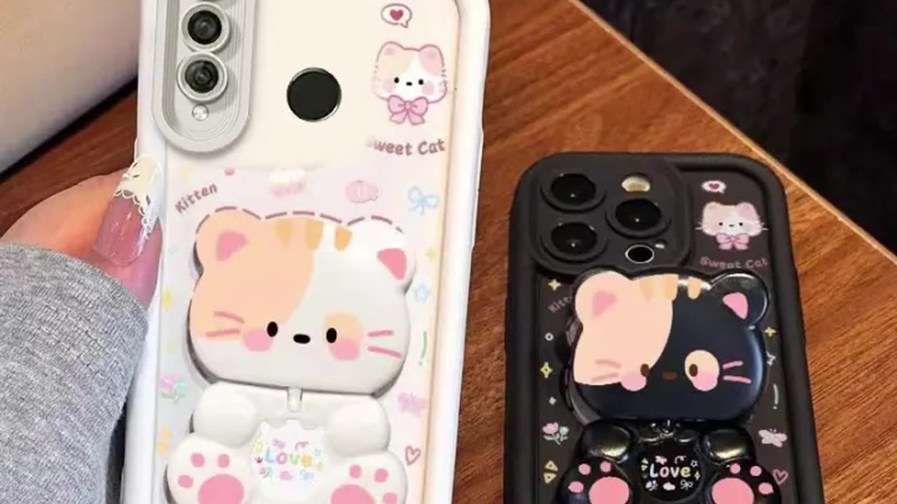 Soft Silicone Shockproof Case 😍 | Huawei Y6p Cartoon Cat