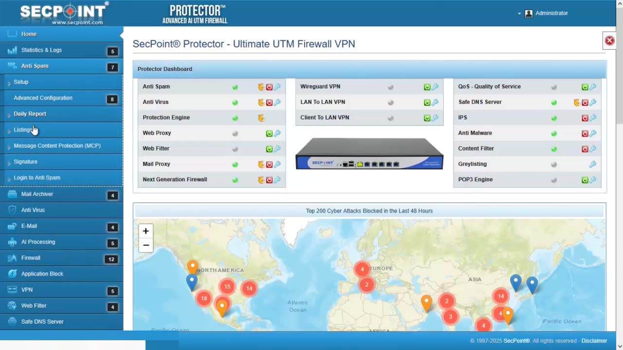 SecPoint® Protector™ V68 – Notes Field for White and Block Listings