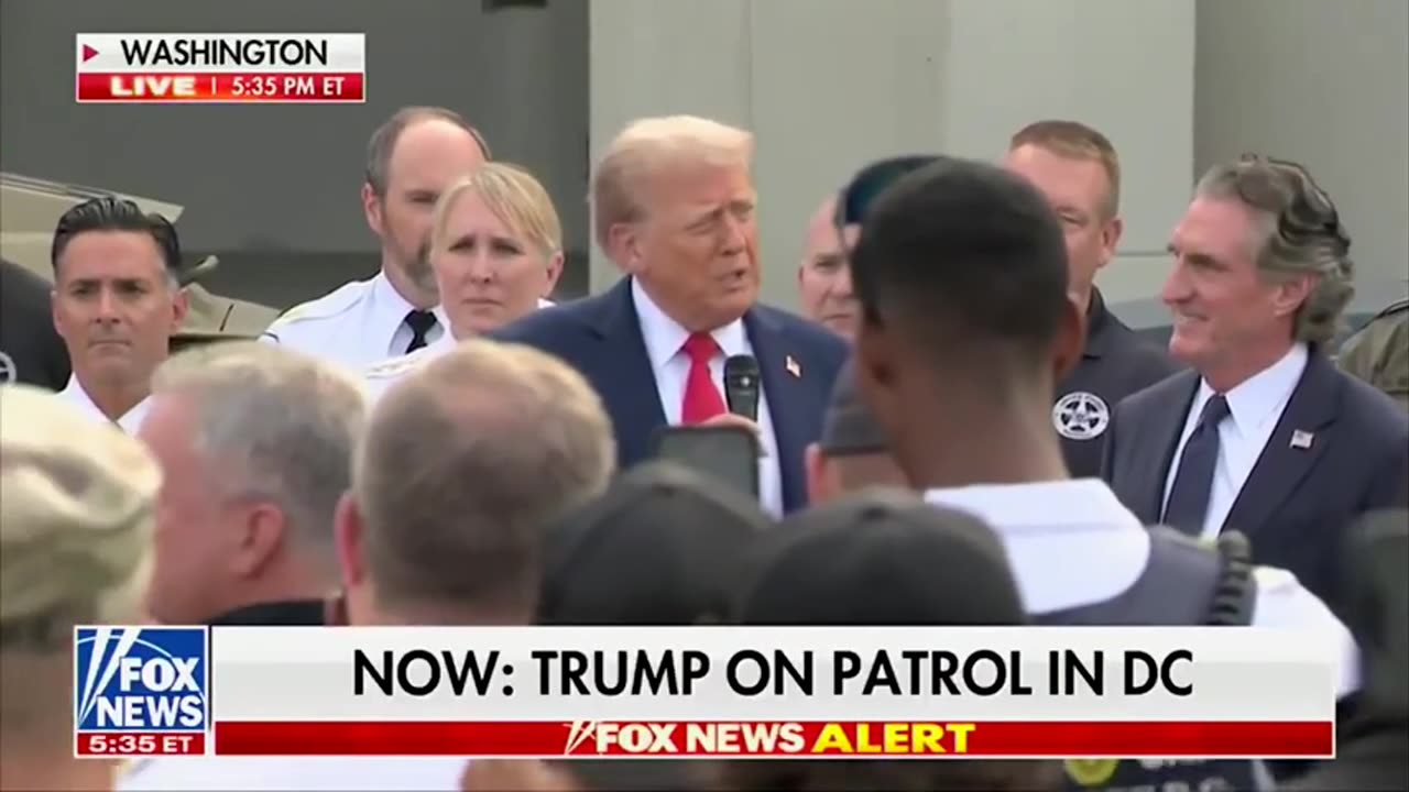 President Trump on patrol in DC