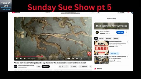 Sunday SUE Show pt 5 (Jay Slater Case)