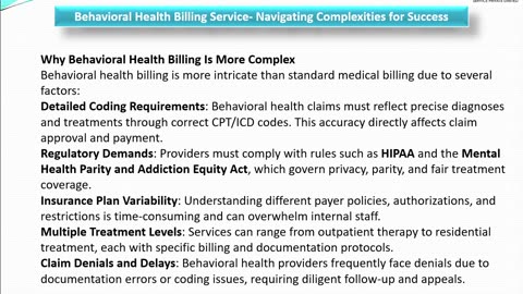 Behavioral Health Billing Service- Navigating Complexities for Success