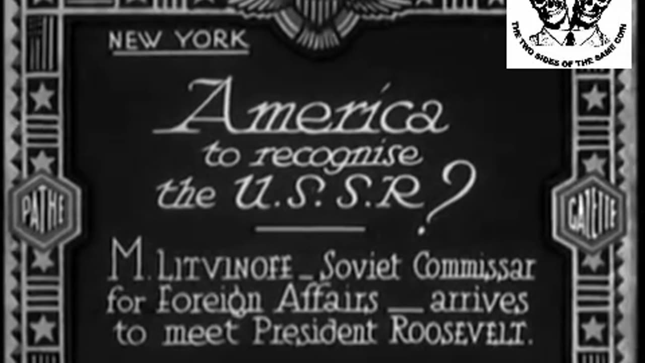 “ It's 1933, and a Soviet commissar is in America, happy that the Communist President, Roosevelt, has recognized the USSR. The USA had a fully functional Communist Party, something banned in countries like Germany.”