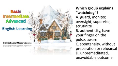 Advanced American English Quiz; Lesson 5; Part 1