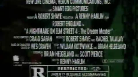 Nightmare on Elm Street Part 4 Movie Trailer TV Commercial from 1988
