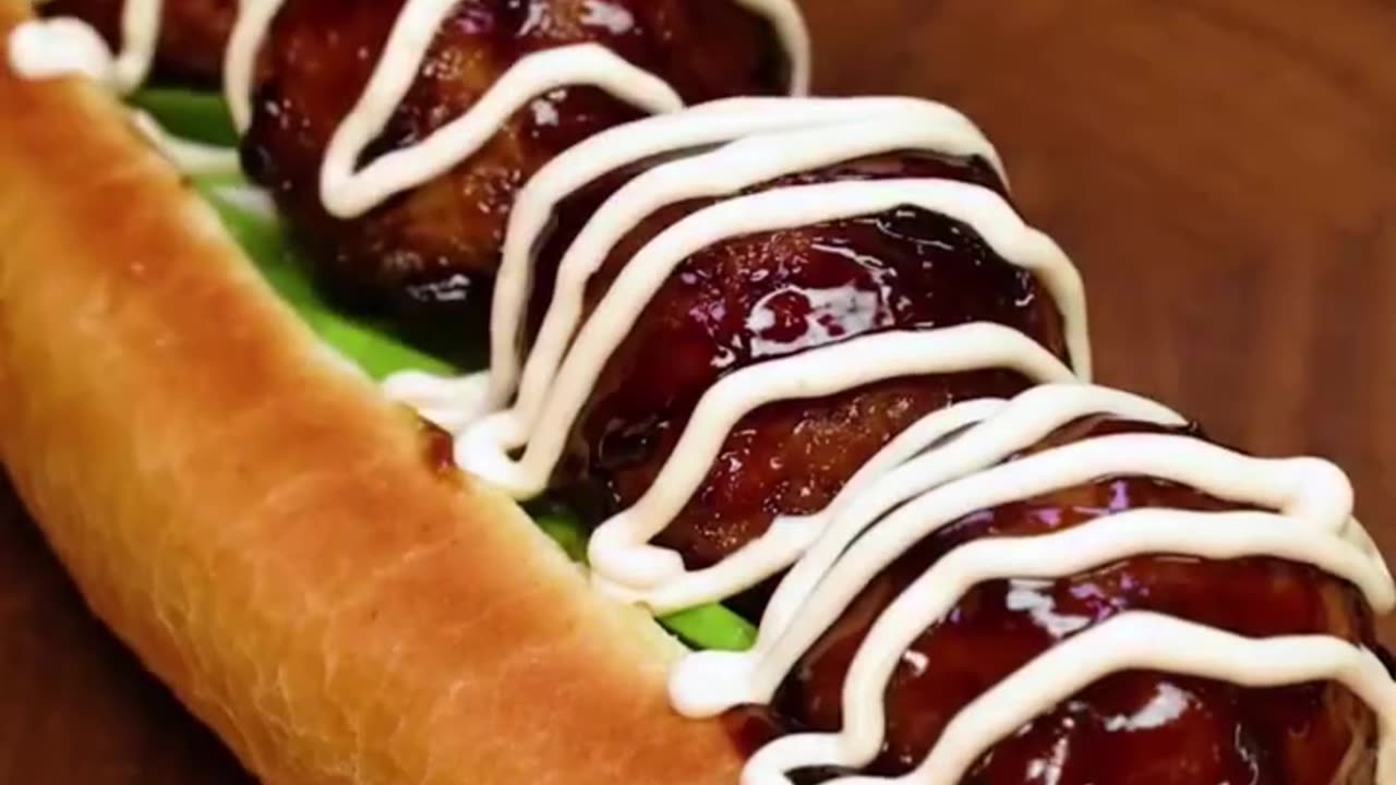 Making Crab stick ball sandwich ,easy and delicious