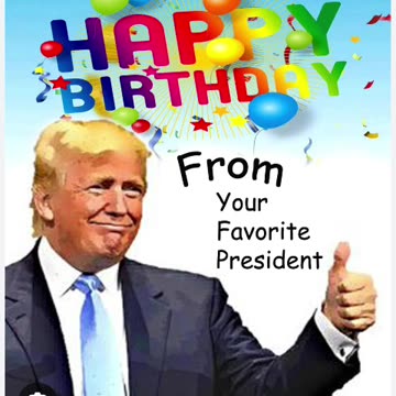 Happy birthday president donald j trump 🇺🇸 🎂 06/14/25