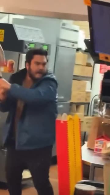 Imagine taking your kids to McDonald's and finding yourself in this chaos.