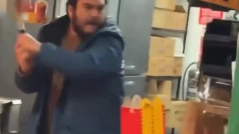 Imagine taking your kids to McDonald's and finding yourself in this chaos.