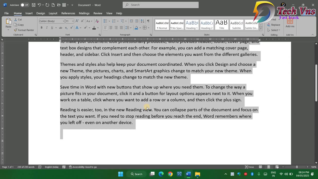 MS Word 2024 Home Tab Explained | Boost Your Document Skills! Dtechvns