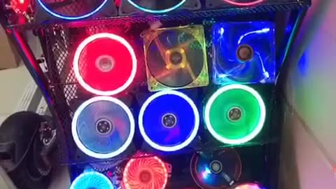 120mm Fan RGB Cooling Ventilador 3pin 4pin Rainbow Computer Case