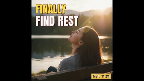 "For Everyone Who Is Tired of Trying So Hard. (Matthew 11:28)"