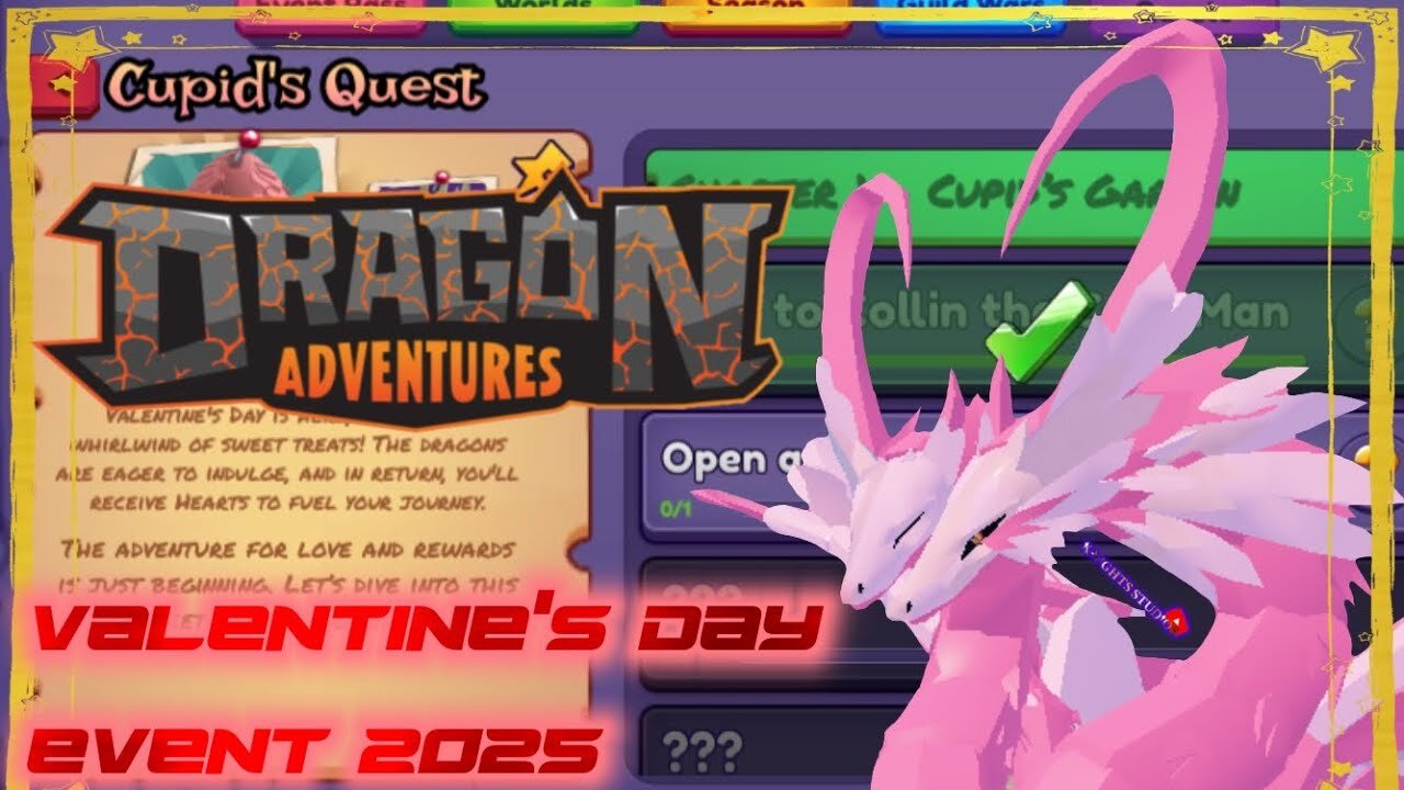 Roblox Dragon Adventures: Valentine's Day Event 2025 Gameplay