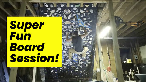 Invigorating Early Morning Home Climbing Board Session