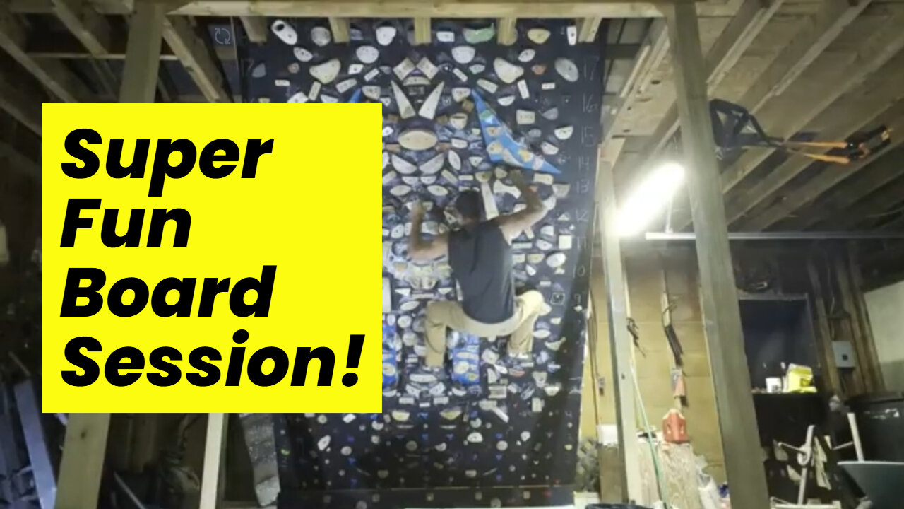 Invigorating Early Morning Home Climbing Board Session