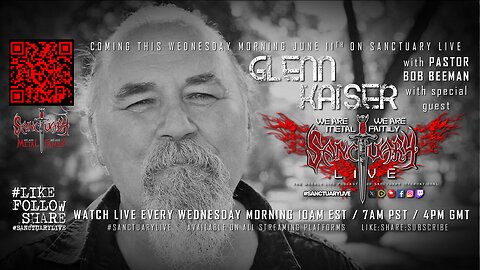 Chicago Rock/Blues Legend GLENN KAISER on #SanctuaryLive 6/11/25