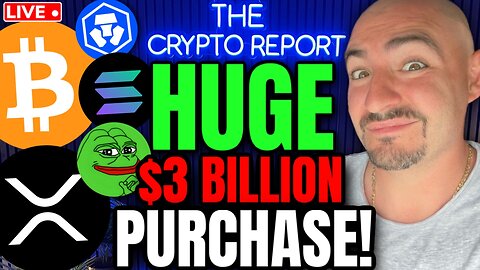 Bitcoin AND Crypto EXPLOSION! ($3 BILLION ANNOUNCEMENT!) Bitcoin News Today