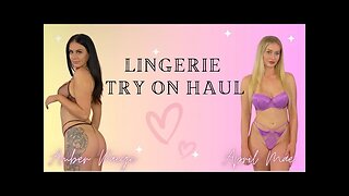 LINGERIE TRY ON HAUL | APRIL MAE WITH AMBER PAIGE