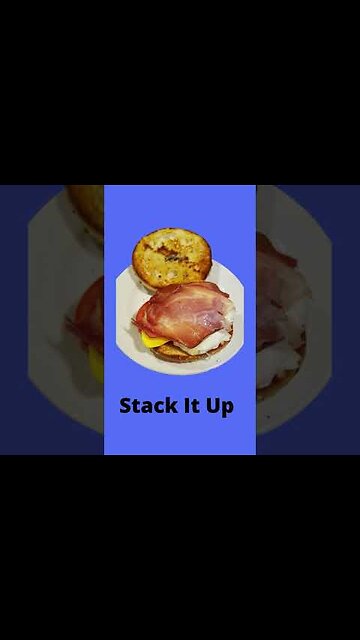 Best Breakfast Bagel for one recipe YAY or NAY? #shorts