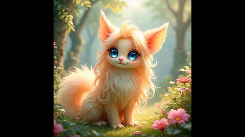 Adorable Golden Fluff Exploring a Magical World 🐻💫🌞
