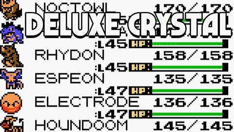 Pokemon Deluxe Crystal - GBC ROM Hack, New Modern Features, B2W2 Repal System, 251 Pokemon