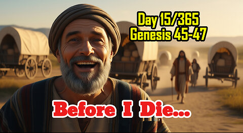 Day 15/365 - Joseph is Alive | Jacob's Family Join Joseph in Egypt.