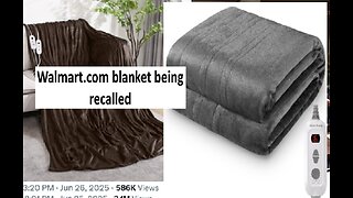 Walmart electric blankets recalled