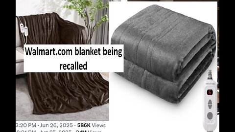 Walmart electric blankets recalled
