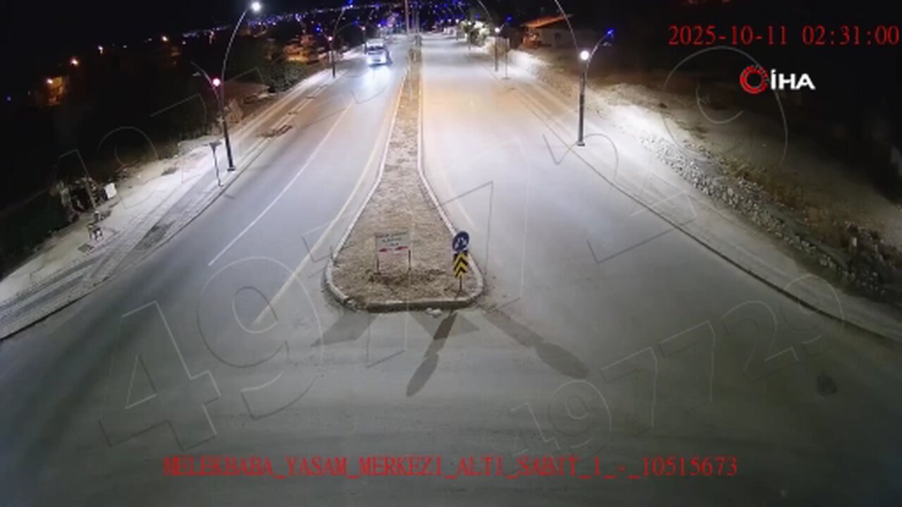 Malatya'da meydana gelen feci kazalar KGYS kameralarında