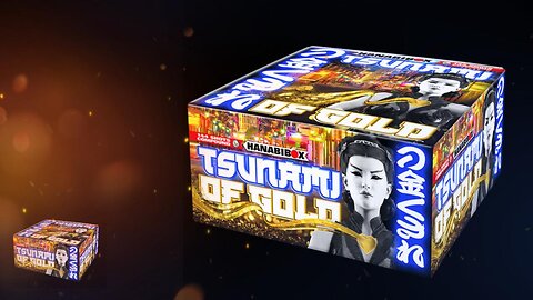 Lesli Vuurwerk - Tsunami Of Gold - 144 Schots - Compound Vuurwerk