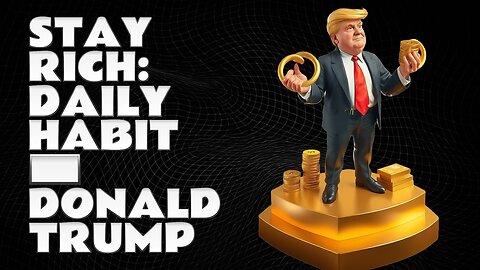 It's Impossible To Stay Poor If You Do This Every Day, Donald Trump