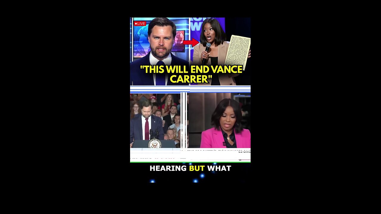 JD Vance AMBUSHES Jasmine Crockett Over Law Degree—Her Response Brutal