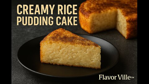 Creamy Rice Pudding Cake | FlavorVille™