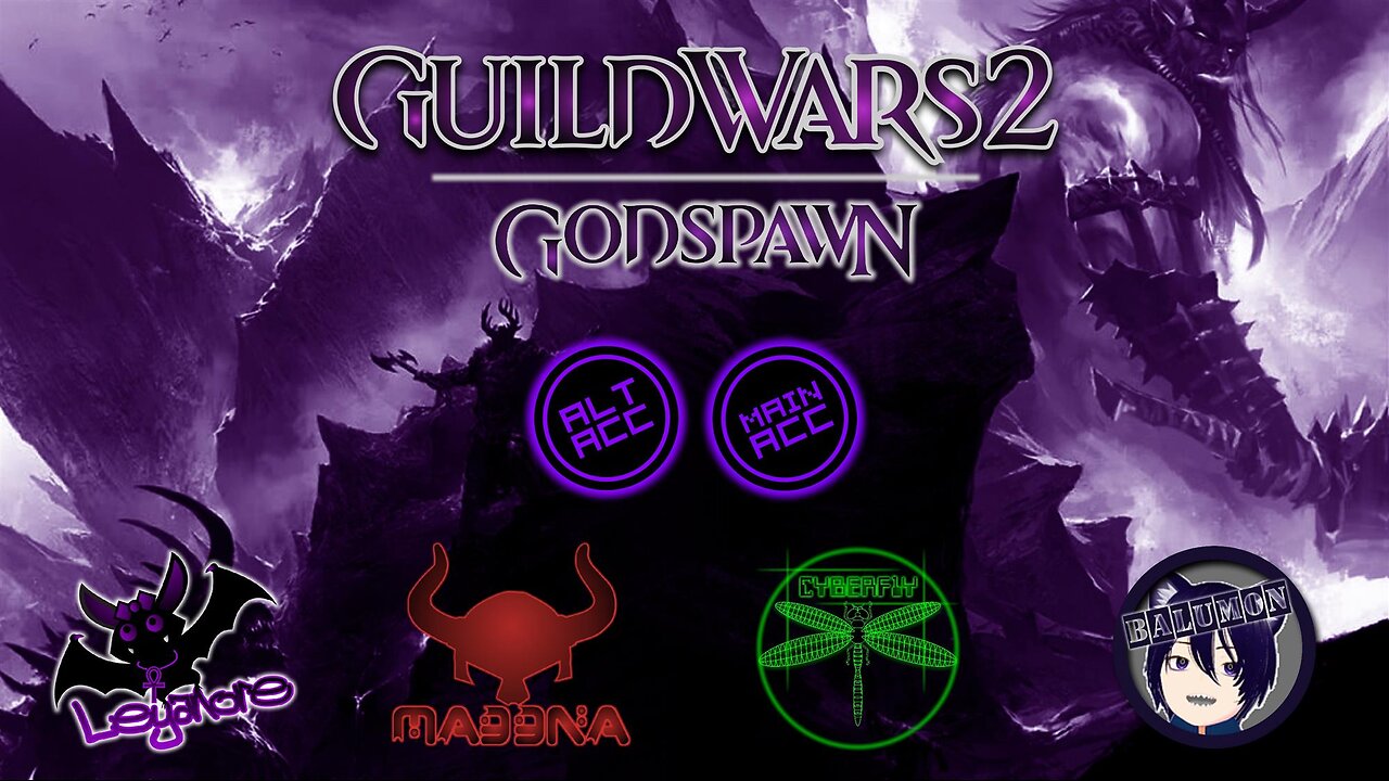 [Co-op] Guild Wars 2 with MADDNA, BaLuMon & Cyberf1y ~ Skyscale Farm