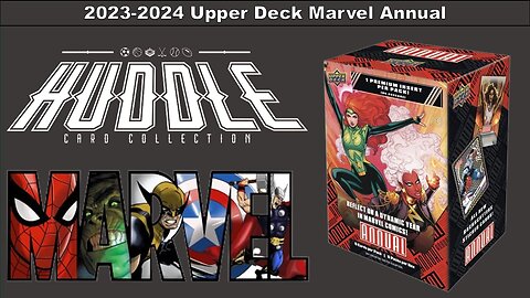 Pulling Blaster Box Blue Foil Cards From A 2023-2024 UD Marvel Annual Blaster Box