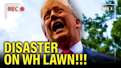 Trump has DISASTER PRESSER on WH LAWN as HE RUNS TO PA