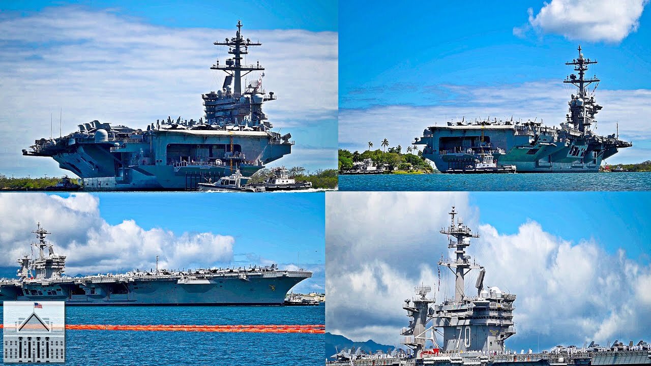 USS Carl Vinson RIMPAC 2024 DEPARTURE - Pearl Harbor Goodbye!