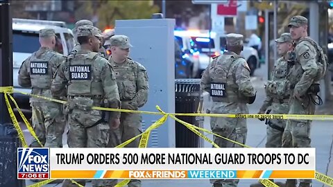 JUST IN: Trump orders 500 National Guard troops to DC after deadly shooting
