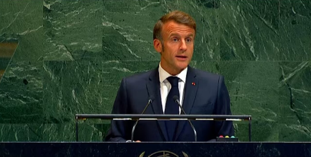Macron announces that France officially recognizes state of Palestine at the UN