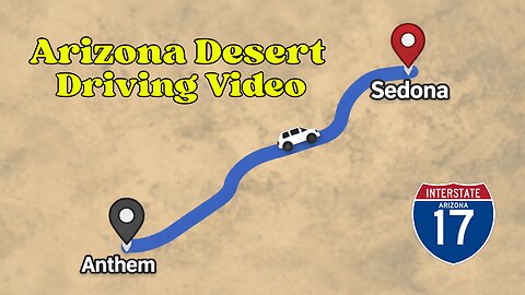 Scenic Drive from Anthem AZ to Sedona 🌵 Desert to Red Rocks | Relaxing GoPro Windshield POV