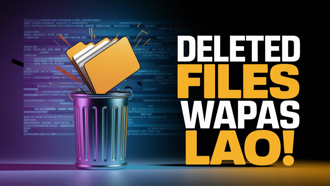 🗑️ How to Recover Deleted Files on Windows | 100% Free & Easy Method (2025) 🔥