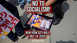 NYC Against Socialism 🏴‍☠️ City Hall 7/14/2025