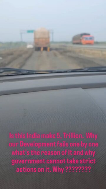 Look at the Pathetic condition of ₹80,000 crores Amritsar-Jamnagar Expressway No media will ask???