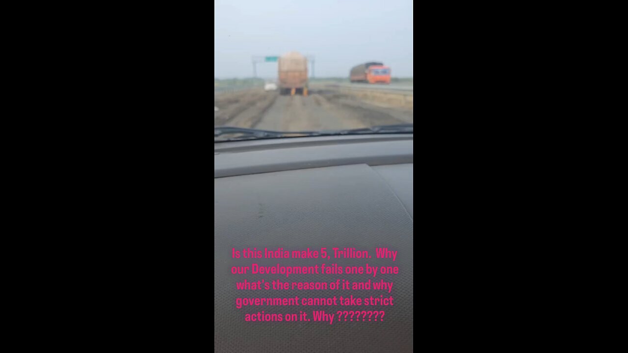 Look at the Pathetic condition of ₹80,000 crores Amritsar-Jamnagar Expressway No media will ask???