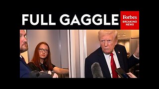 FULL AIR FORCE ONE GAGGLE - Trump Gives His Merciless Take On No Kings Protests, Mamdani, And More