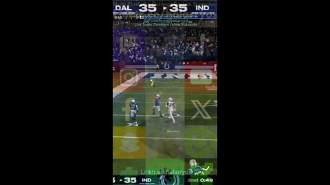 Final min or 1st Half IND 42 vs DAL 35 #AllMadden #Madden25 #NFLmadden #madden